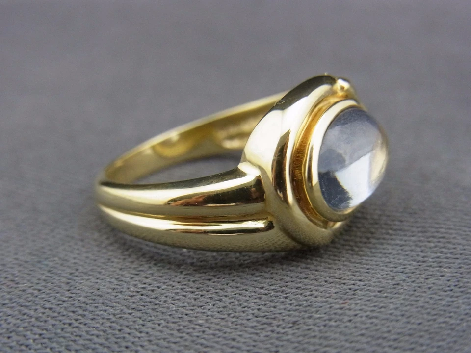 schöner Ring 333/- Gold mit Aquamarin - Bild 3 von 4