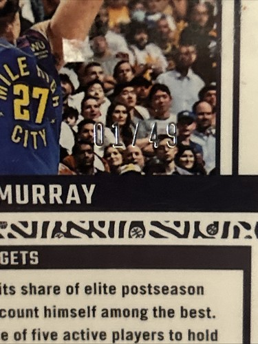 2023-24 Donruss Optic Elite Dominators Blue #23 Jamal Murray 01/49 - Picture 3 of 3