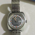 Timex Men’s Vintage Manual Mechanical 17J Date Water-Resistant Cushion Watch