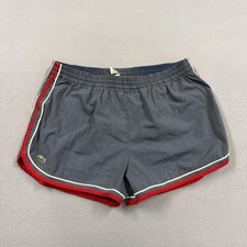 Vintage Izod Lacoste Shorts Mens XL Blue Swim Trunks Lined Running 70s
