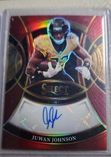 2025 Panini Select - Signatures Juwan Johnson Purple /75 New Orleans  Saints