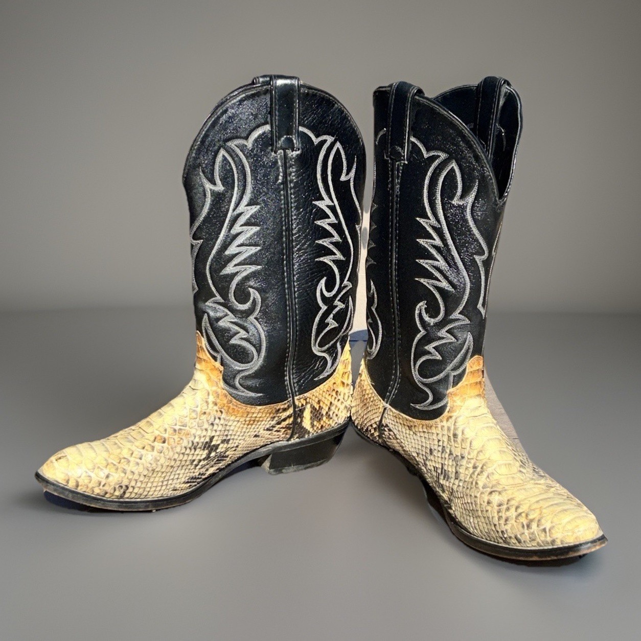 Laredo 6730 Mens 10EE Genuine Python Snakeskin Bo… - image 1