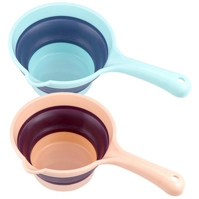 DOERDO 2Pcs Folding Water Ladle Collapsible Scoop Cup Portable Water Spoon fo...