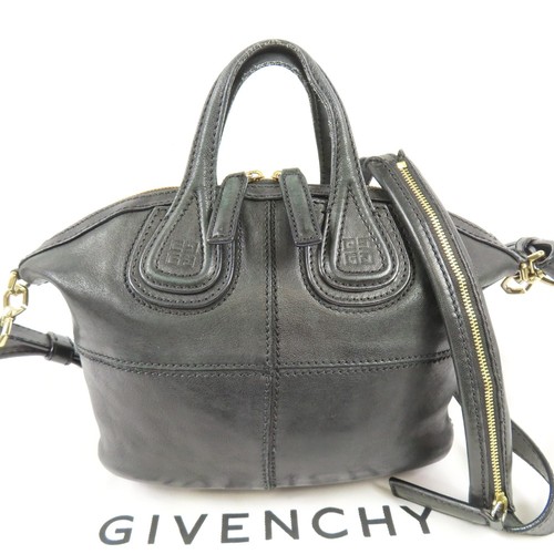 GIVENCHY Nightingale Micro 2-Way Shoulder Bag acrossbody Handbag black 103574
