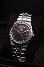 Tudor Royal Day Date Black Roman Men
