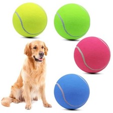 4 Pack Giant Tennis Ball, Large Dog Toy Ball Interactive 9.5 inch Multicolor