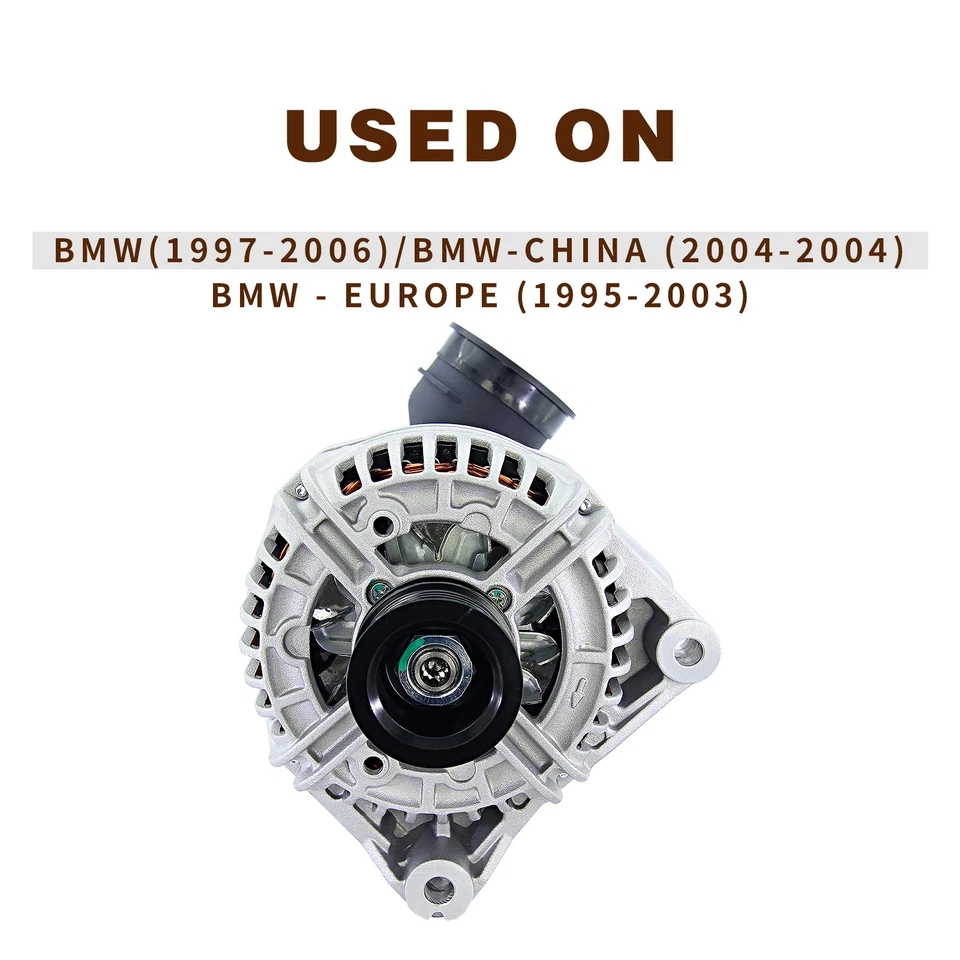 Alternator For BMW 325 330Ci 325Xi Z3 325Ci 525i 330i 323i 530i 2001-06 Inline 6 Foto 2 de 4