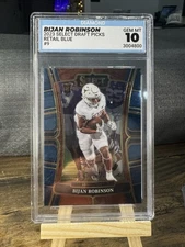 2023 Panini Select Draft Picks Bijan Robinson Blue Retail Rookie