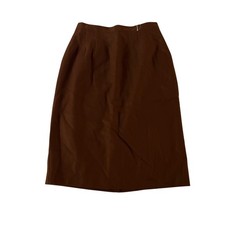 Vtg Brown 100 Wool Midi Skirt Sz 6 Cottagecore Librarian Retro