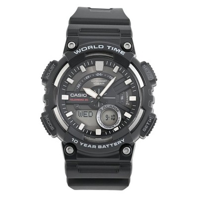 CASIO AEQ-110W-1AJH AEQ-110W AEQ-110W-1A Quartz Analog & Digital Black