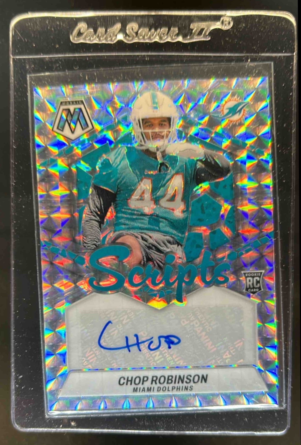 2024 Mosaic Chop Robinson Rookie Scripts RC Rookie Auto #RS-CRN Dolphins