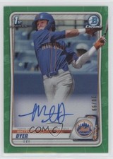 2020 Bowman Draft Chrome Picks Green Refractor 20/99 Matthew Dyer Auto 0l1