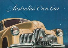 Holden FX 1950 Australias Own Car Grille A4 Print