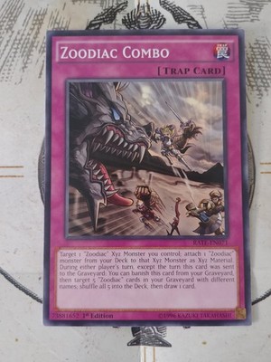 Yu-Gi-Oh! TCG - Zoodiac Combo RATE-EN071 Raging Tempest 1st Edition - NM