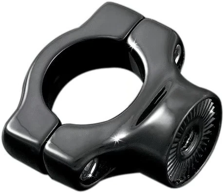 Abrazaderas de montaje Kuryakyn para titulares de licencias de montaje lateral - negro motocicleta 3116 Foto 2 de 4