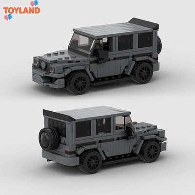 Grey 4WD Sports Car Building Blocks MOC Set 284PCS
