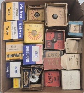 lot5 box of Tubes for Hifi Amplifier Radio Test Equipment preamp NOS