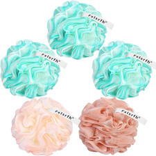 Bath Loofah Sponge 70 Grams Large Size, Soft Mesh Long-Lasting Shower Loofah for