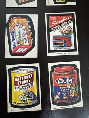 1970 s TOPPS Wacky Packages Stickers Lot of 30 Stickers. Tan back