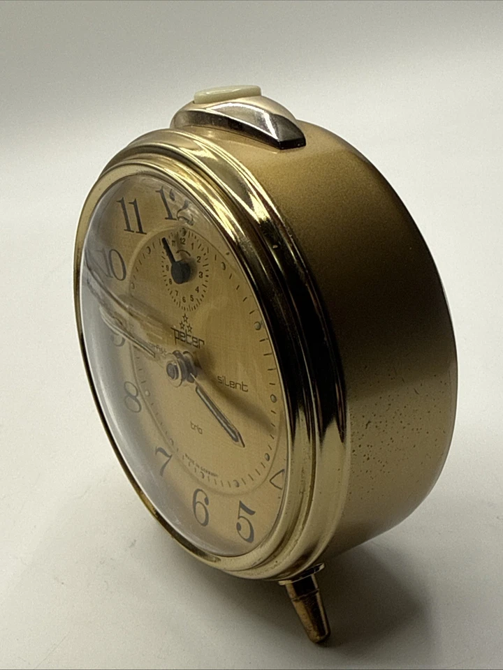 seltener mechanischer Wecker Peter perfekt silent trio #16b - Bild 2 von 4