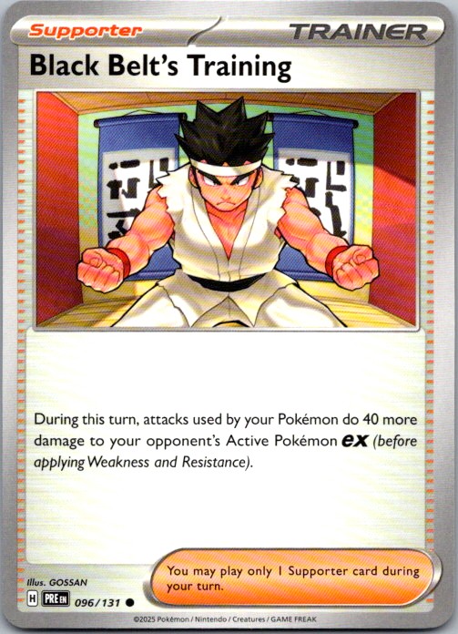 Black Belt's Training - Common SV: Prismatic Evolutions 096/131 NM