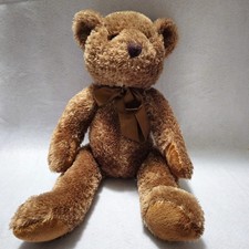Anico Int'l Inc Teddy Bear Stuffed Animal Plush Toy Brown Bow Floppy 20"