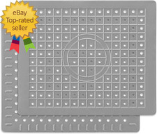 Kitchen Sink Mat 12" X 10" Rectangular Sink Protector Pad Fast-Draining Design