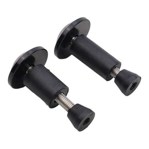 Motorbike Bar End For Motorbike Black 3 Sizes Of Rubber Aluminum + Glue - Picture 2 of 7