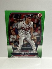 2023 Bowman Neon Green Matt Olson /399 Atlanta Braves #4