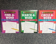 Brain Games - Find a Word - Search a Word - Circle a Word -Large Print