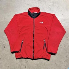 Vintage The North Face Fleece Jacket Mens Large Red Polartec Made In USA 90s