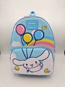 Loungefly Sanrio Hello Kitty Cinnamoroll Mini Backpack, Wallet, CHARM,Mirror&Pen Loungefly Sanrio Cinnamoroll Cosplay Adult Womens Double  main image 4