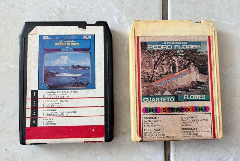 Recordando Cuarteto Pedro Flores - Davilita - 8 Track Cartridge Tape - La Musica