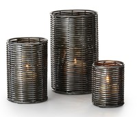 Sale - Philippi Windlicht Sala, Set 3-Tlg, 10+15+20 Cm (H), Stahl Galvanisiert