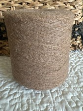 SOFT Lt Brown BOUCLE cone Peruvian Baby Alpaca/Alpaca/Nylon yarn 0weight 2lbs