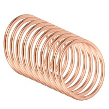 1.6 Inch Dream Catcher Rings, 10Pcs Metal Macrame Wreath, Rose Gold