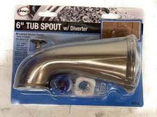 Danco 6" Chrome Decorative Tub Spout With Diverter Faucet, 10316