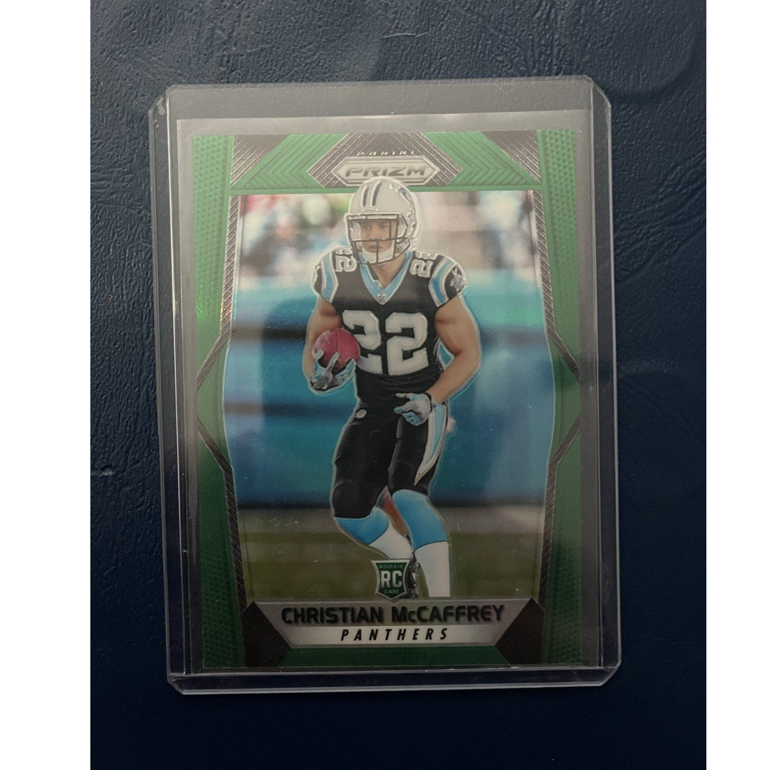 2017 Panini Prizm Football Christian McCaffrey Rookie Green Prizm #249 Panthers