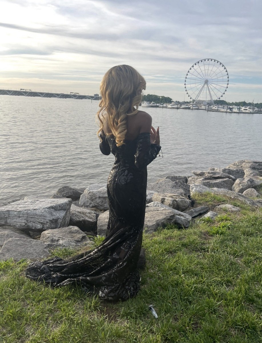 off shoulder black dress maxi Long Sleeve Off-shoulder Maxi Dress | Butter Rib