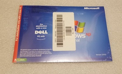NEW! SEALED Microsoft Windows XP Professional SP1, Dell OEM **NO COA**