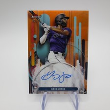 2025 Topps Finest Baseball Greg Jones Colorado Rockies Auto RC 05/25