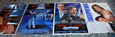 LOT OF 4 ORIGINAL 80's MOVIE POSTERS  Shakedown/Good Mother/Career Opportunities