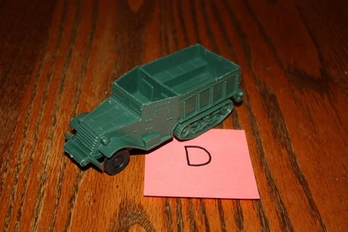 Vintage Marx Dark Forest Green Army Half-Track D - MPC