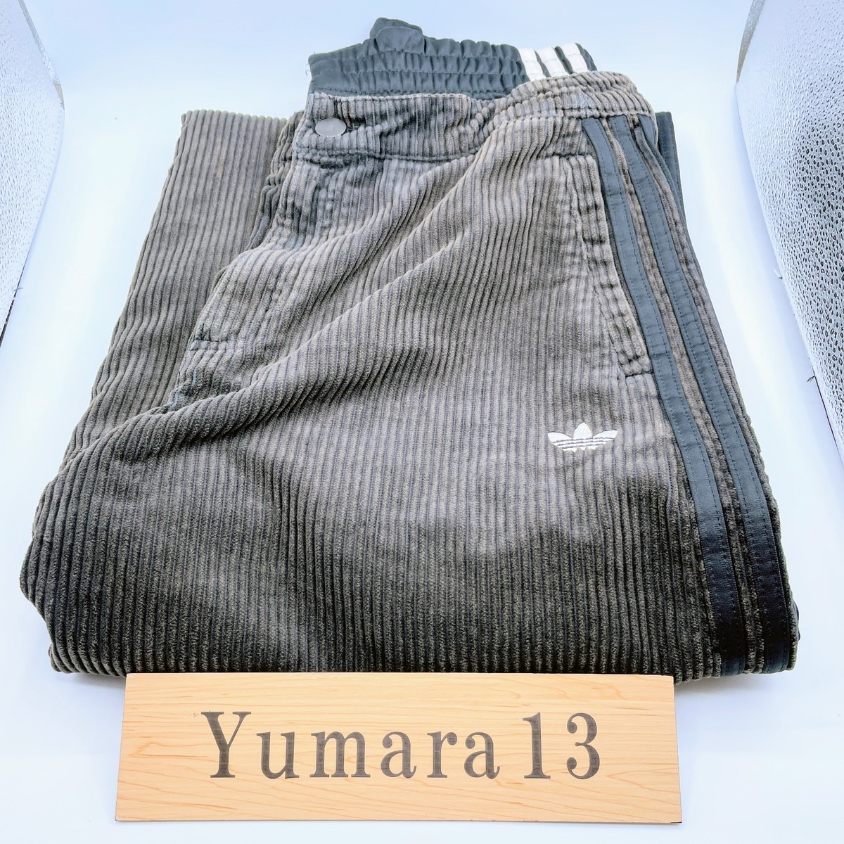 adidas WMNS Corduroy SST Oversized Pants Black KE5031 Japan Size