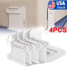 4PCS Heavy Duty Bed Sheet Corner Tightener Sheet Fastener with Locking Grippers