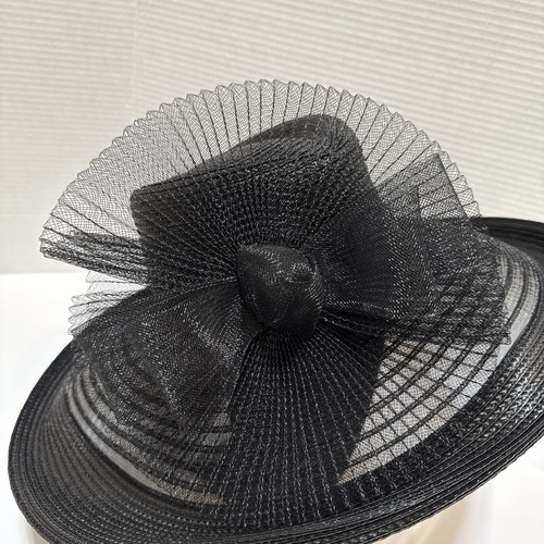 $118 Bellissima Spring Summer Easter Church Wedding Derby Hat BH312406 Black - Picture 4 of 7