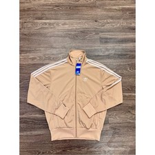 Adidas Originals Beckenbauer Track Jacket Beige Trefoil 3 Stripe NWT S