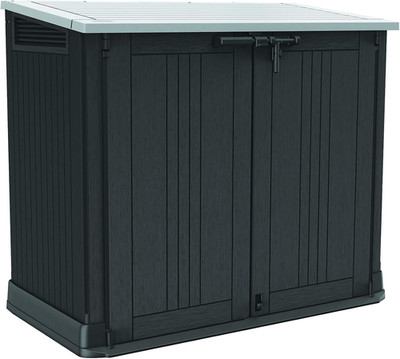 Store-It-Out Prime 4.3 X 3.7 Ft. Outdoor Resin Storage Shed with Easy Lift Hinge
