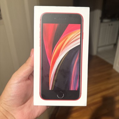 Apple iPhone SE 2020 128 GB Red ( Cricket locked ) Open Box but NEW