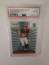 2016 Clear Vision TYLER BOYD #19/19 Emerald Rookie RC Cincinnati Bengals PSA 8